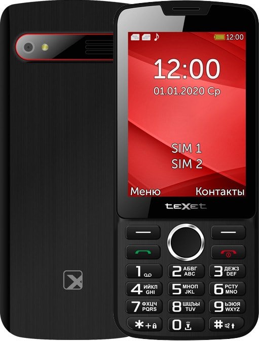 

Телефон TeXet TM-308 (черный/красный)