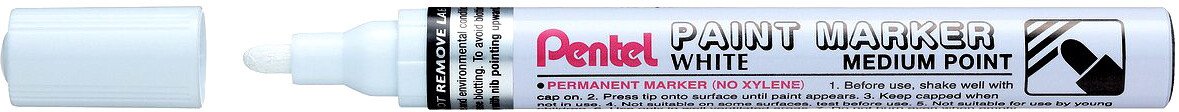 

Маркер перманентный Pentel Paint MMP10-W (белый)