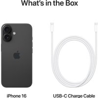 Телефон Apple iPhone 16 256GB (черный)