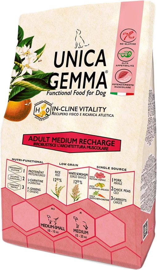 

Сухой корм для собак Unica Gemma Adult Medium Recharge (для укрепления мышечной структуры) 2 кг