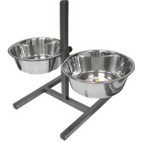 Подставка для мисок Zoonik 08822-2 (металлик, с мисками)