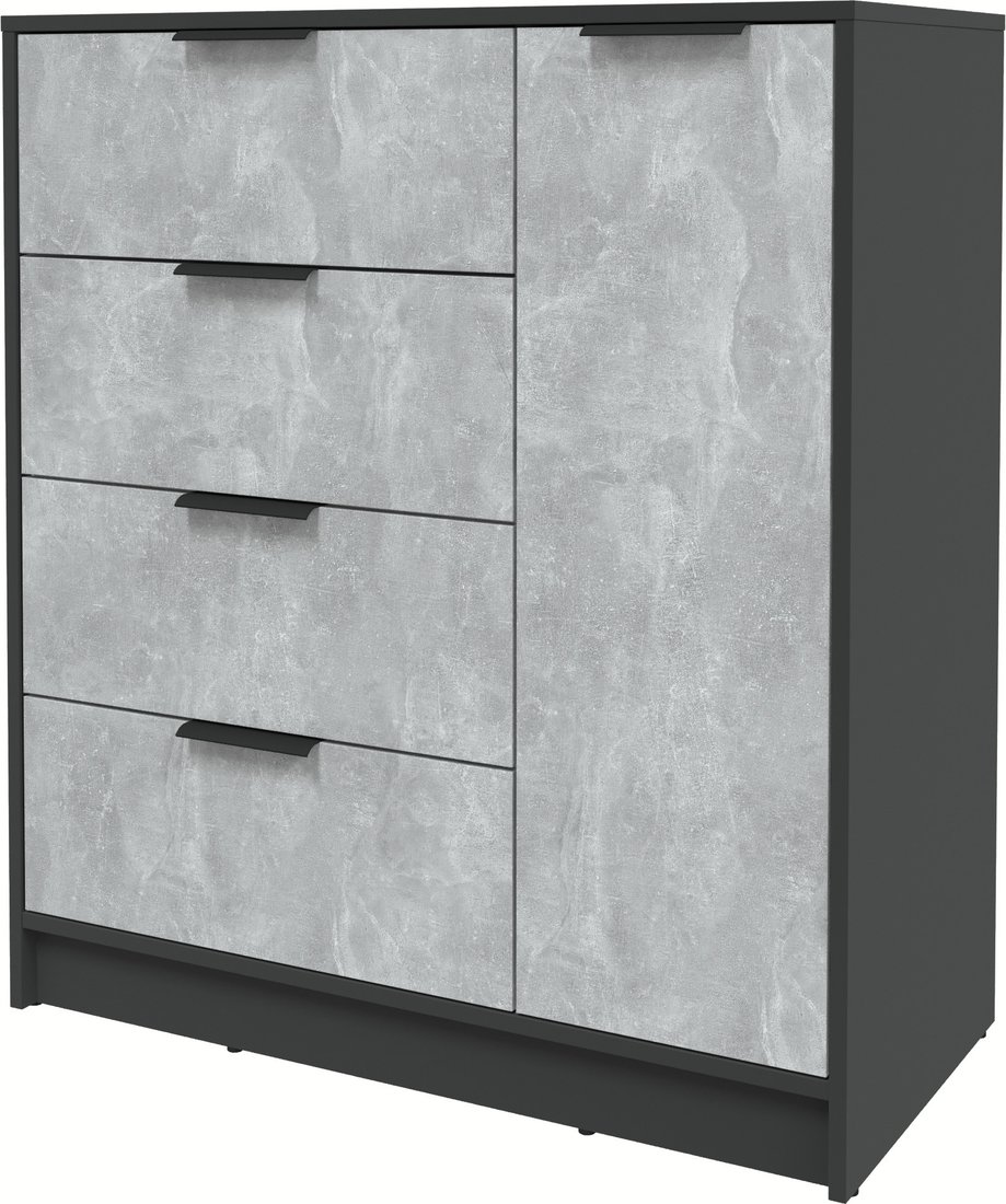 

Тумба Интерлиния Концепт КТ-Т90 (бетон/антрацит)