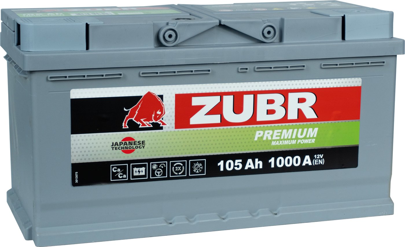 

Автомобильный аккумулятор Zubr Premium Yuasa R+ Турция (105 А·ч)