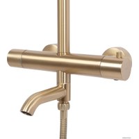Душевая система  Rea Lungo matt gold REA-P6604