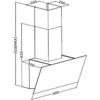 Кухонная вытяжка ZorG Alma 1080 60 S (черный)