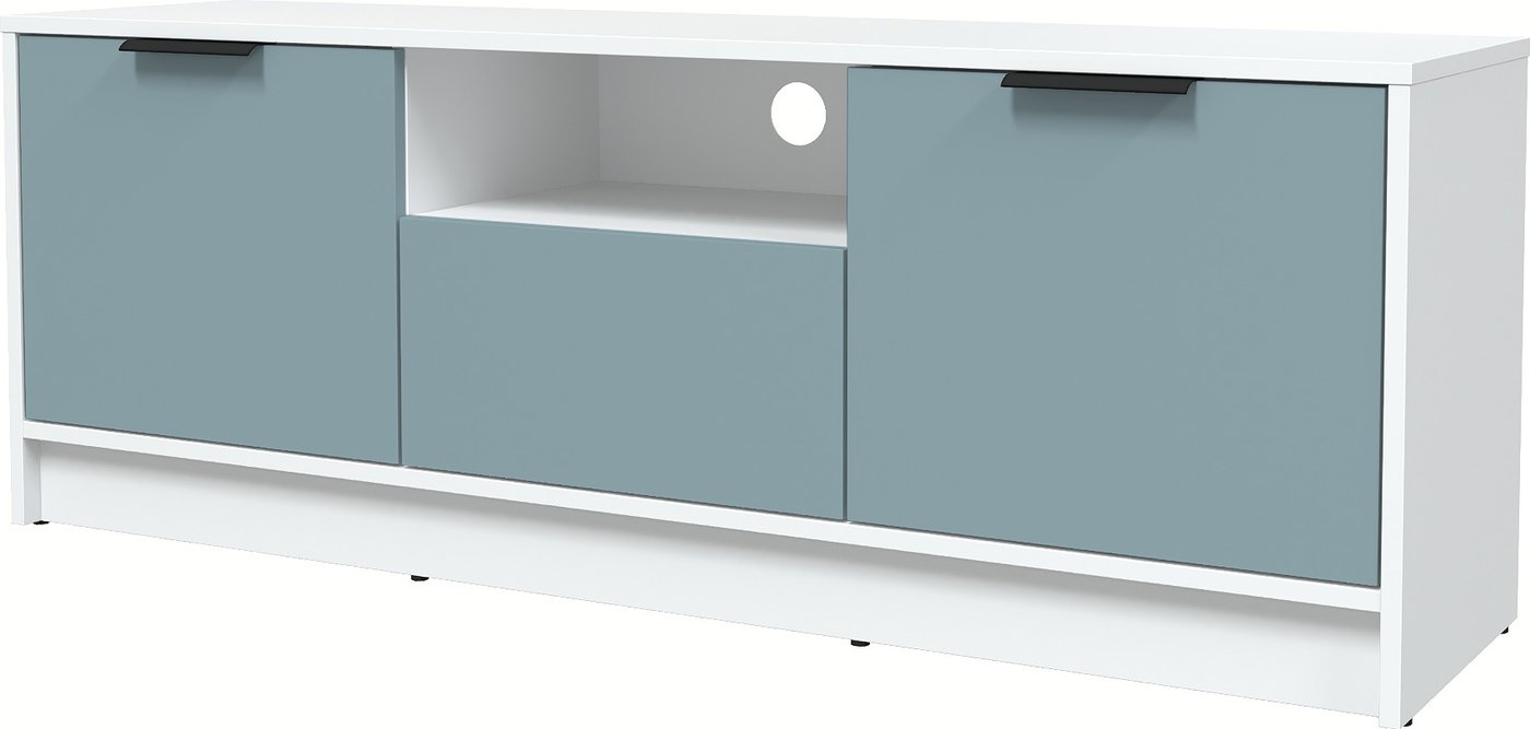 

Тумба Интерлиния ТВ Концепт КТ-ТВ3-50 Глосс (белый платинум/океан)