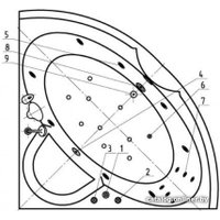 Ванна Aquatek Поларис 2 155x155 (с каркасом и экраном)