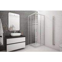 Душевой уголок Метакам Universal 90x90 KKS_016269 (серый/текстурированное стекло)