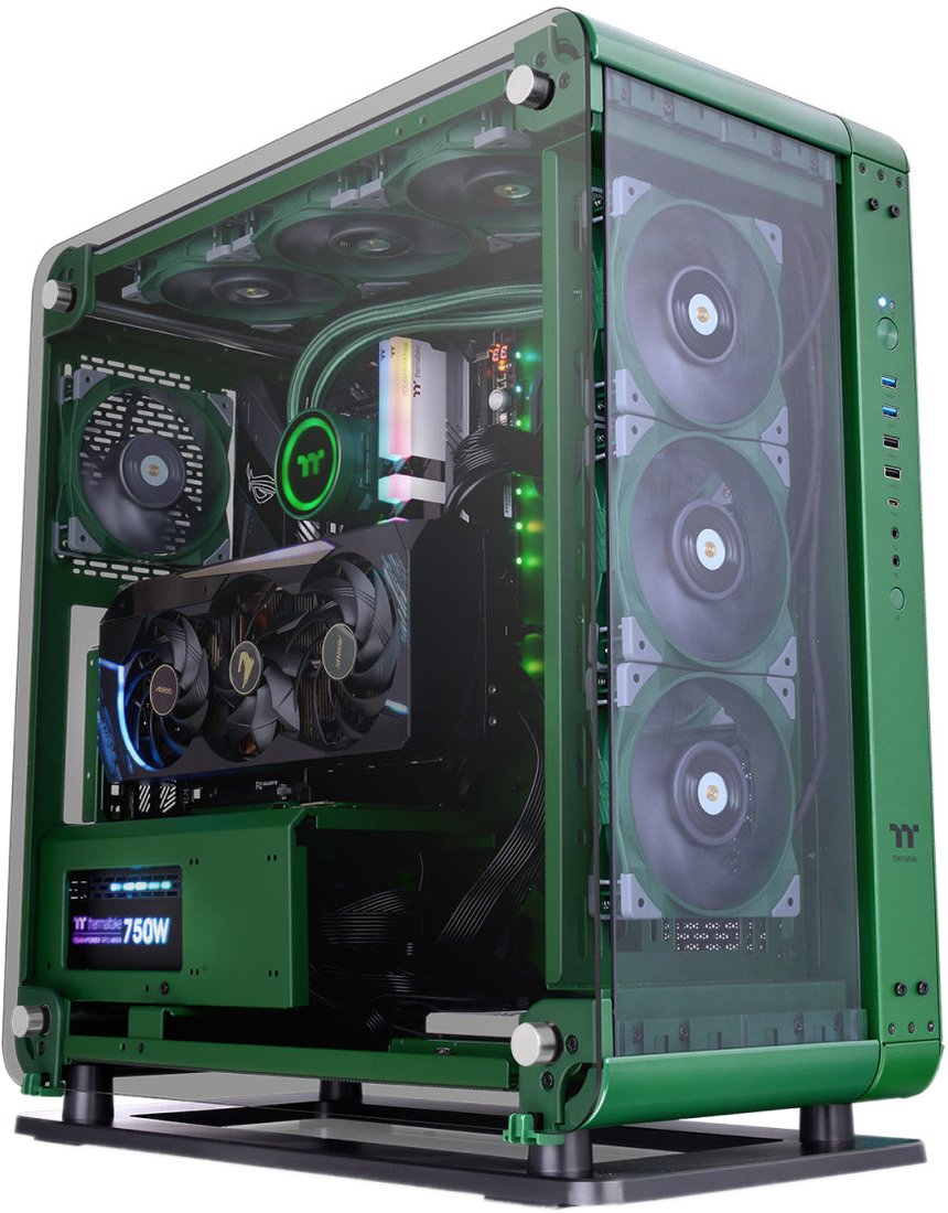 

Корпус Thermaltake Core P6 Tempered Glass Racing Green CA-1V2-00MCWN-00