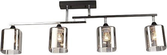 

Припотолочная люстра Aitin Pro НПБ 02-4x60-101 K2326/4 (черный/хром)