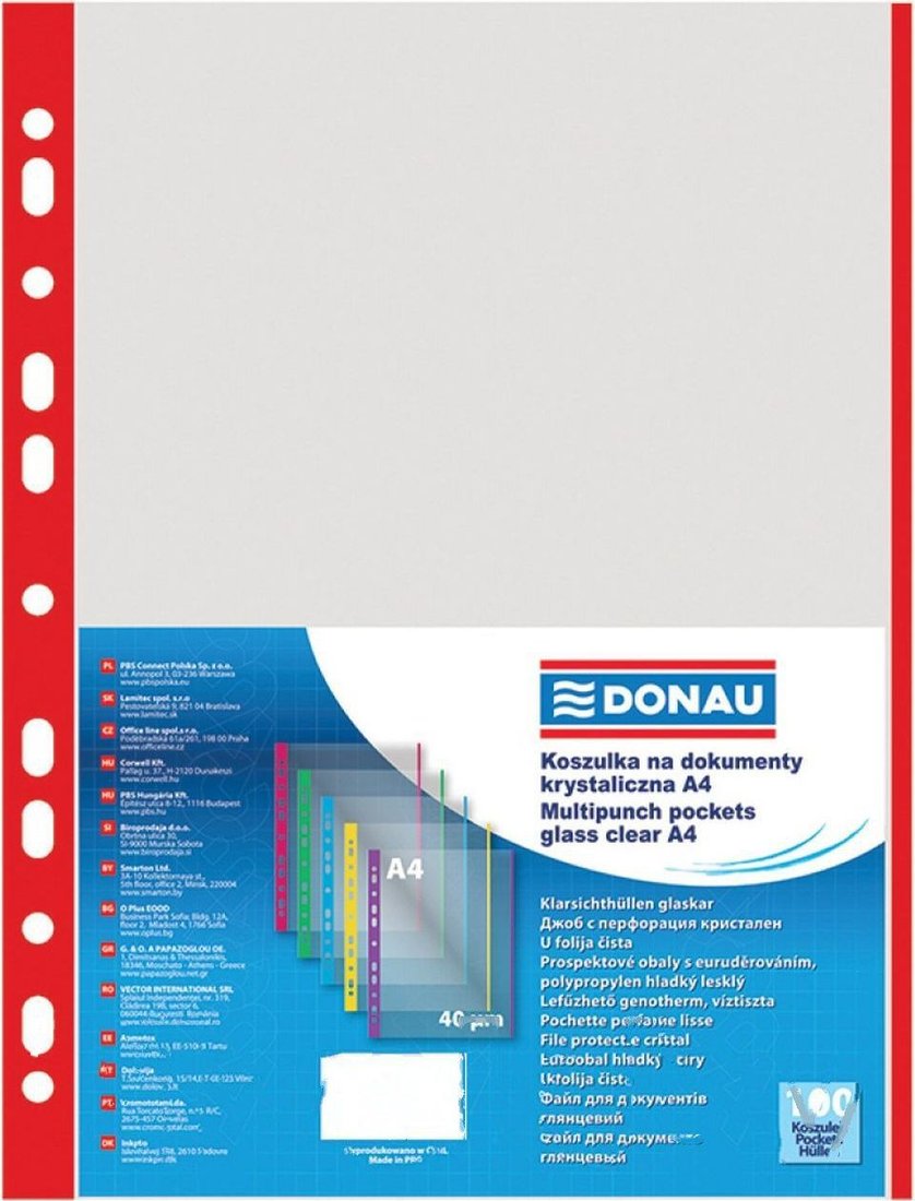 

Папка для бумаг Donau 1774100PL-04 (красный)