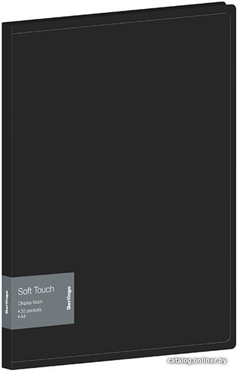 Папка для бумаг Berlingo Soft Touch DB4_30980 (черный)