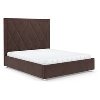 Кровать Мебель-АРС Треви 160 (велюр молочный шоколад НВ-178 13) в Бобруйске