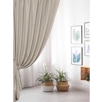 Комплект штор Soft Lines 6856-A2 (150x250, песочный)