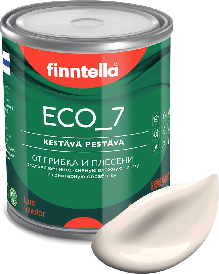 

Краска Finntella Eco 7 Samppanja F-09-2-1-FL092 0.9 л (светло-бежевый)