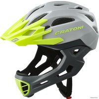 Cпортивный шлем Cratoni C-Maniac Full Face (р. 54-58, grey/lime matt)