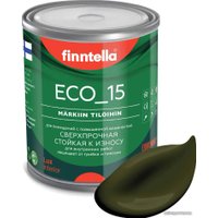 Краска Finntella Eco 15 Kombu F-10-1-1-FL020 0.9 л (буро-зеленый)