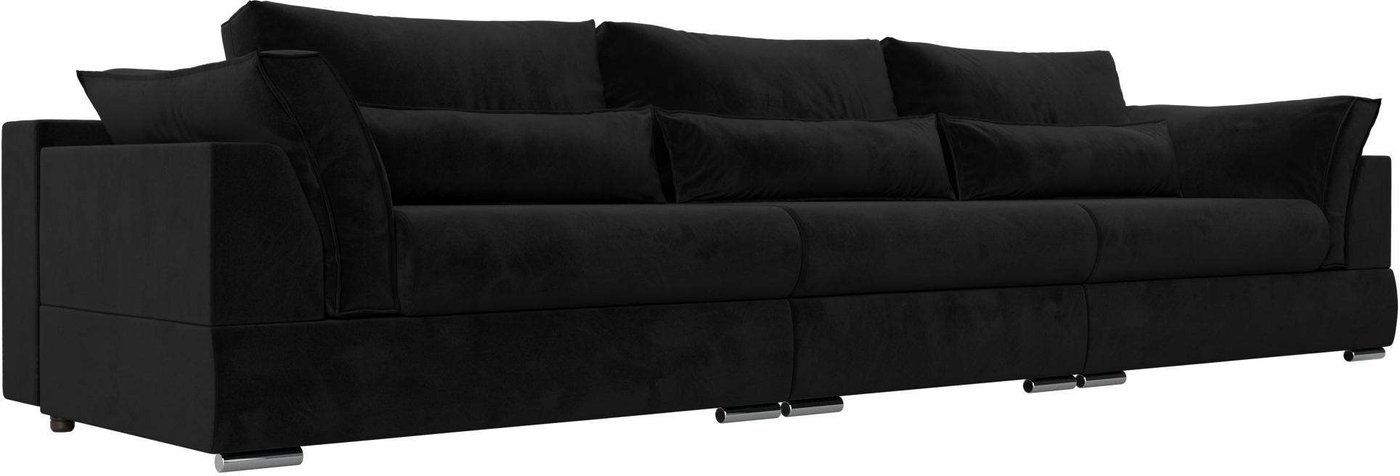 

Диван Mebelico Пекин Long 115454 (велюр, черный)