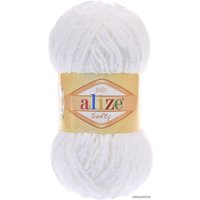 Пряжа для вязания Alize Softy 55 50 г 115 м (белый)