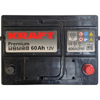 Автомобильный аккумулятор KRAFT Premium R+ (60 А·ч)
