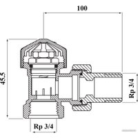 Вентильный кран Ferro ZT6YE