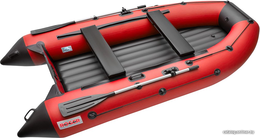 Моторная лодка Roger Boat Trofey 3300 (без киля, красный/черный)