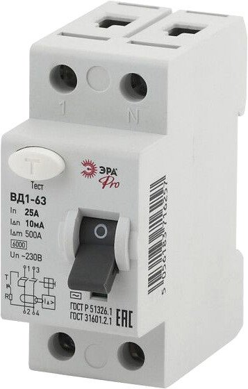 

Устройство защитного отключения ЭРА Pro NO-902-48 Б0031889