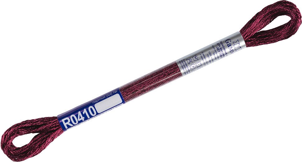 

Нитки для вышивания Gamma Мулине R0410 8 м (т-бордовый)
