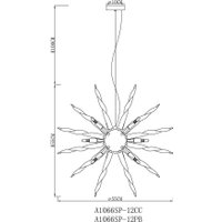 Подвесная люстра Arte Lamp Bella A1066SP-12PB