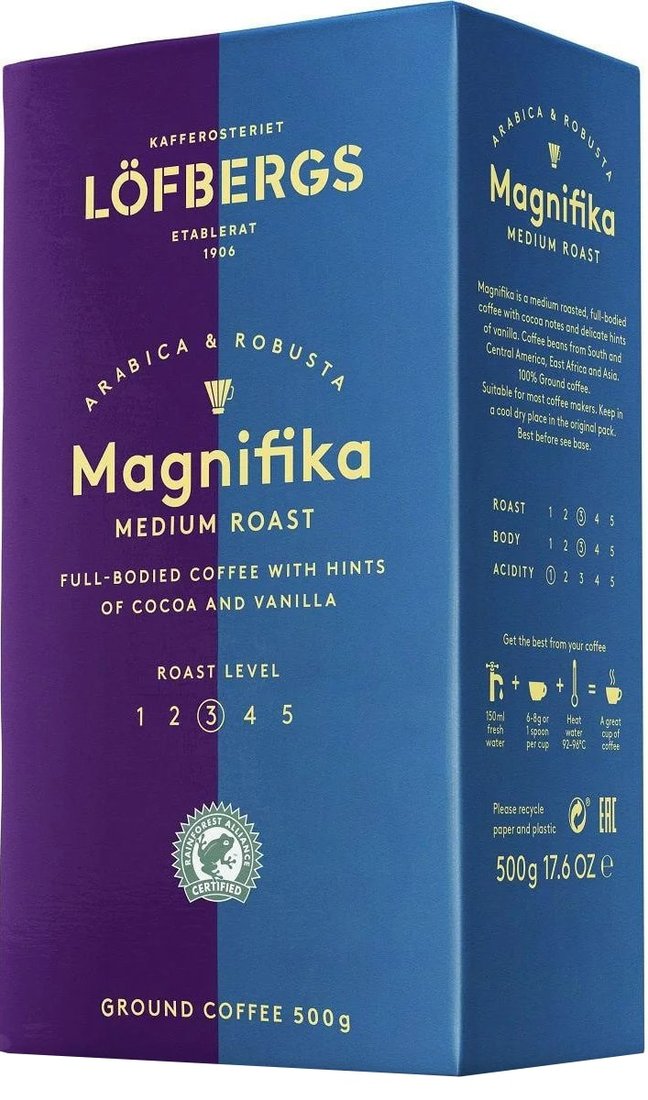 

Кофе Lofbergs Magnifika молотый 500 г