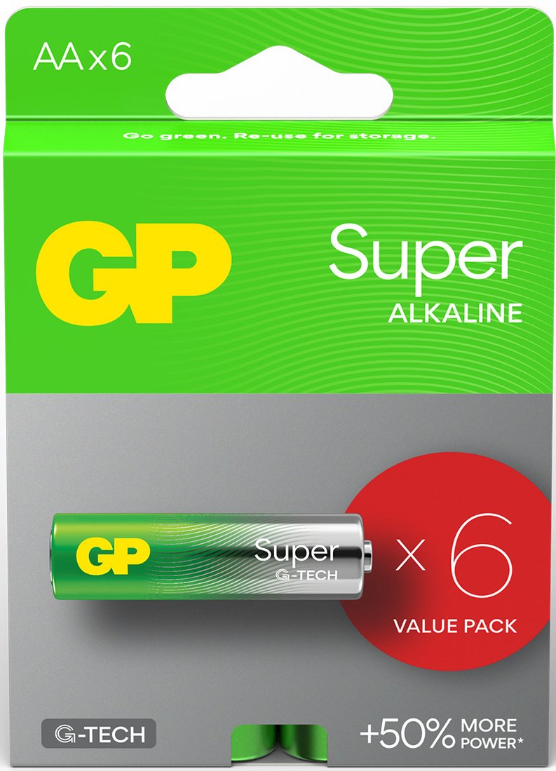 

Батарейка GP Super LR6/15AETA21-2GVPSBV6