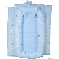 Матрас-кокон Farfello Медведи L4 (голубой)