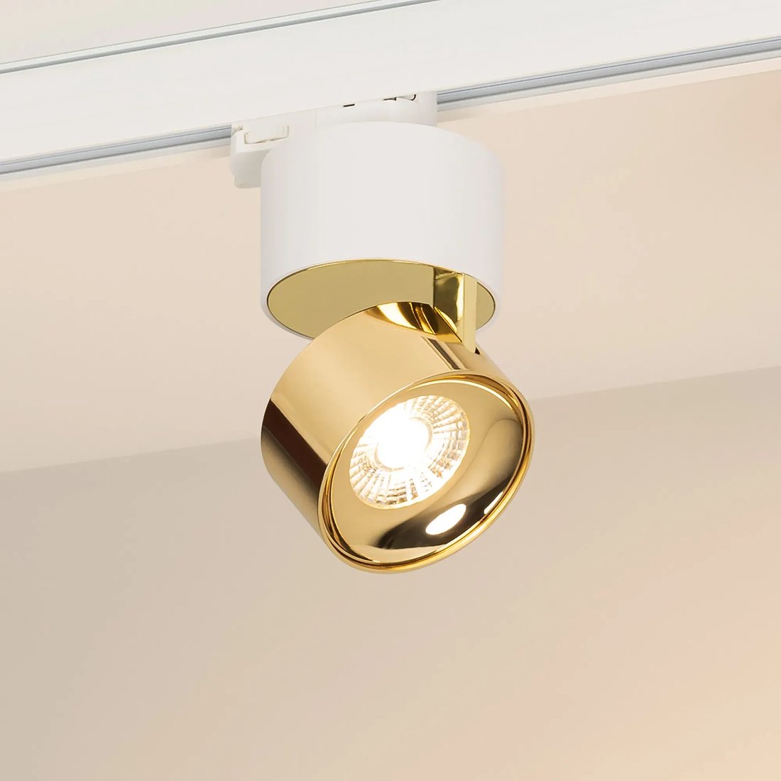 

Трековый светильник Arlight SP-PLURIO-TRACK-4TR-R77-9W Warm3000 WH-BRS 36 deg 038114