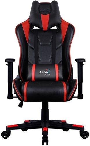 Игровое (геймерское) кресло AeroCool AC220 AIR (черный/красный)