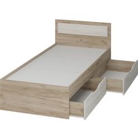 Кровать Тащи в дом Гармония КР608 90х200 (крафт серый/крафт белый)