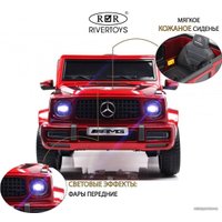 Электромобиль RiverToys Mercedes-AMG G63 4WD G333GG (красный глянец)