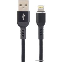 Кабель Perfeo USB Type-A - Lightning I4316 (1 м, черный)