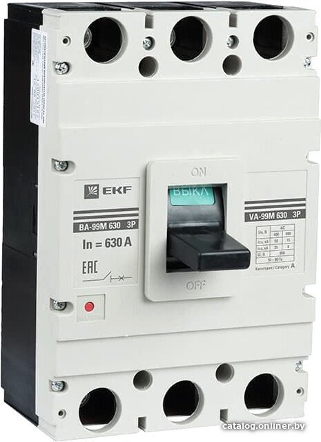 Выключатель автоматический EKF PROxima ВА-99М 630630А 3P 50кА mccb99-630-630m