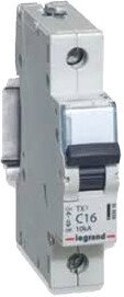 

Выключатель автоматический Legrand TX3 1P C 6A 10kA 1M 403913
