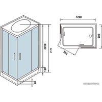 Душевая кабина WeltWasser WW500 Laine 1204