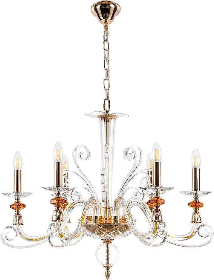 

Подвесная люстра Crystal Lux Catarina Sp6 V2 Gold