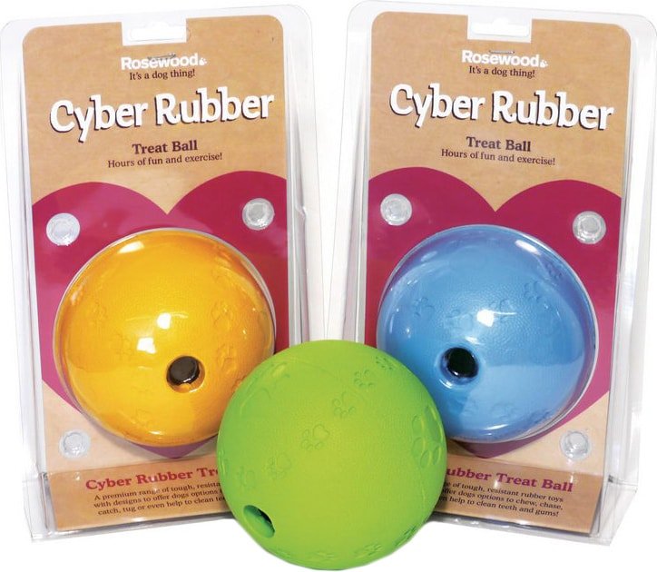 

Игрушка для собак Rosewood Cyber Rubber Treat Ball Small 20060 (цвет в ассортименте)