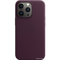 Чехол для телефона Apple MagSafe Leather Case для iPhone 13 Pro (темная вишня)