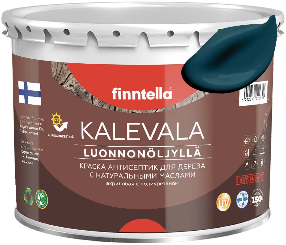 

Краска Finntella Kalevala Valtameri F-13-1-3-FL010 2.7 л (бирюзовый)