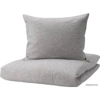 2-спальный комплект постельного белья Swed House Калидароса 88800605 (темно-серый/белый)