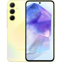 Смартфон Samsung Galaxy A55 SM-A556E 8GB/128GB + Яндекс Станция Лайт (желтый)