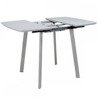 Кухонный стол Виста Милан-4-ПН 80x80/110 (белый/муар белый)