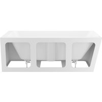 Ванна Wellsee Bromance 170x78 23160301R (пристенная ванна (правая) белый глянец, экран, ножки, сифон-автомат хром)