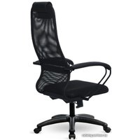 Офисное кресло Metta S-BP 8, Pl тр/сечен (пластиковые ролики, черный)