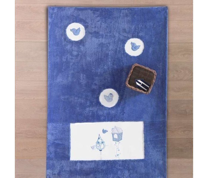 

Ковер для детской Kidboo Lovely Birds (120x180, синий)